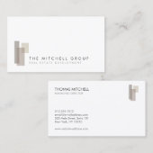 Modernes Logo für Real Anwesen, Builder, Architekt Visitenkarte (Vorne/Hinten)