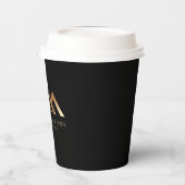 Modernes Logo für Realtor-Werbeaktionen für Real-A Pappbecher (Links)