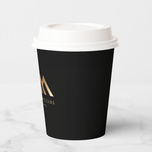 Modernes Logo für Realtor-Werbeaktionen für Real-A Pappbecher (Links)