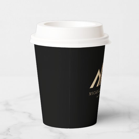 Modernes Logo für Realtor-Werbeaktionen für Real-A Pappbecher (Rechts)