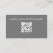 Modernes Logo für Social Media QR Code Visitenkarte (Rückseite)