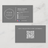 Modernes Logo für Social Media QR Code Visitenkarte (Vorne/Hinten)