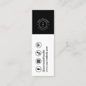 Modernes Logo für Social Media-Veranstaltungen in  Mini Visitenkarte (Vorderseite)