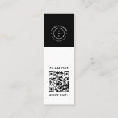 Modernes Logo für Social Media-Veranstaltungen in  Mini Visitenkarte (Rückseite)