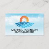 Modernes Logo für Solar | saubere Energie | Techni Visitenkarte (Vorderseite)