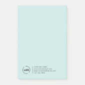 Modernes Logo für Unternehmen Post-it Klebezettel (Vorderseite)