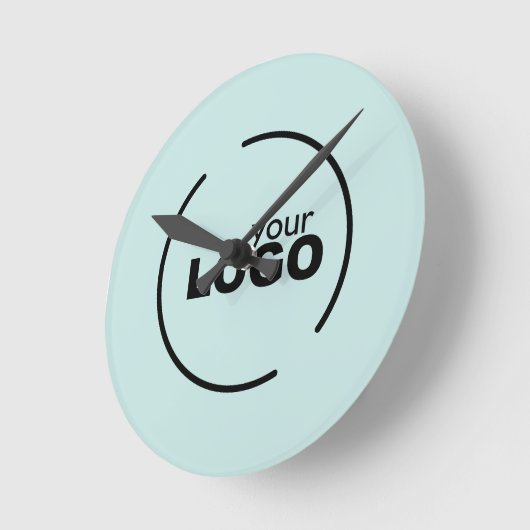 Modernes Logo für Unternehmen Runde Wanduhr (Winkel)