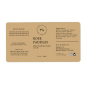 Modernes Logo Kosmetisches Flaschenetiksiegel (Vorne)