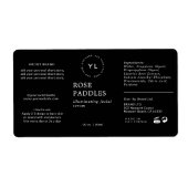 Modernes Logo Kosmetisches Flaschenetiksiegel (Vorne)