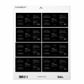 Modernes Logo Kosmetisches Flaschenetiksiegel (Vorne)