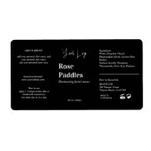 Modernes Logo Kosmetisches Flaschenetiksiegel (Vorne)