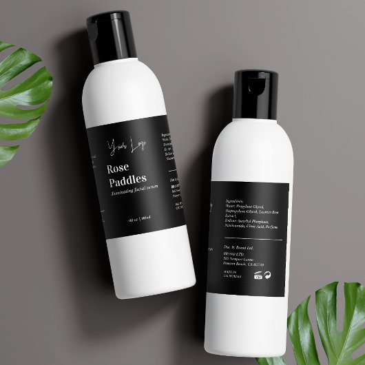 Modernes Logo Kosmetisches Flaschenetiksiegel