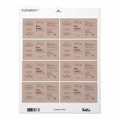 Modernes Logo Kosmetisches Flaschenetiksiegel (Vorne)