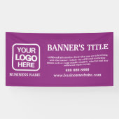 Modernes Logo Magenta Business Banner (Horizontal)