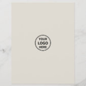 Modernes Logo-Marketing kreatives, neutrales Unter Flyer (Hinten)