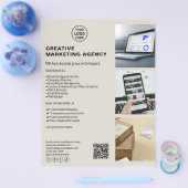 Modernes Logo-Marketing kreatives, neutrales Unter Flyer (Einzeln)