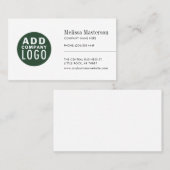 Modernes Logo Minimalistisches Mitarbeiter Custom Visitenkarte (Vorne/Hinten)