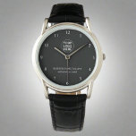 Modernes Logo mit schwarzer und weißer Markenbezei Armbanduhr<br><div class="desc">Machen Sie eine kühne Aussage mit unserer modernen, schwarz-weiß-markierten Logo-Uhr für Unternehmen. Dieses elegante Uhrwerk verbindet ein zeitgemäßes Schwarz-Weiß-Design mit dem Firmenlogo und bietet ein raffiniertes und berufliches Aussehen. Ideal für Führungskraft-Geschenke, Firmenveranstaltungen oder Mitarbeitererkennungen, verbindet es Stil und Funktionalität nahtlos und sorgt so für eine immer pünktliche und stilvolle Markendarstellung....</div>