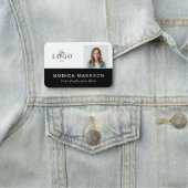 Modernes Logo, Name und Titel Namensschild (Beispiel)