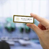 Modernes Logo, Name und Titel Namensschild