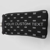 Modernes Logo oder Designmuster mit beliebigem Bil Golf Headcover (Vorderseite)