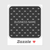 Modernes Logo- oder Designmuster mit jedem Bild Aufkleber (Blatt)