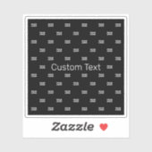 Modernes Logo- oder Designmuster mit jedem Bild Aufkleber (Blatt)