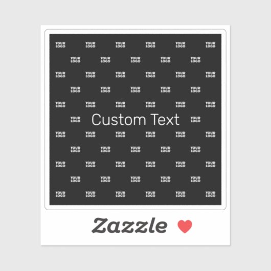 Modernes Logo- oder Designmuster mit jedem Bild Aufkleber (Blatt)