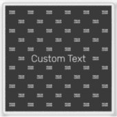 Modernes Logo- oder Designmuster mit jedem Bild Aufkleber (Vorderseite)