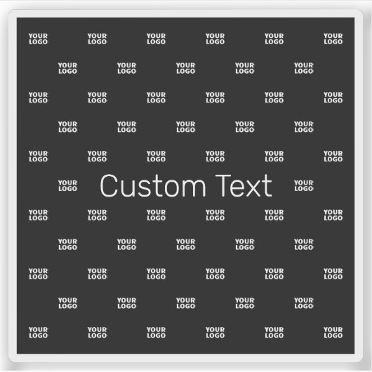 Modernes Logo- oder Designmuster mit jedem Bild Aufkleber (Vorderseite)