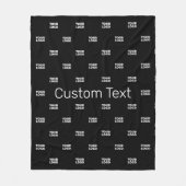 Modernes Logo- oder Designmuster mit jedem Bild Fleecedecke (Vorderseite)