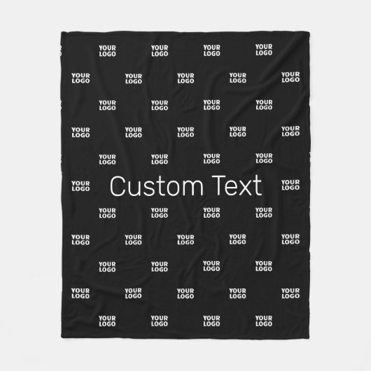 Modernes Logo- oder Designmuster mit jedem Bild Fleecedecke (Vorderseite)