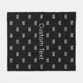 Modernes Logo- oder Designmuster mit jedem Bild Fleecedecke (Vorderseite (Horizontal))