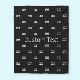 Modernes Logo- oder Designmuster mit jedem Bild Fleecedecke