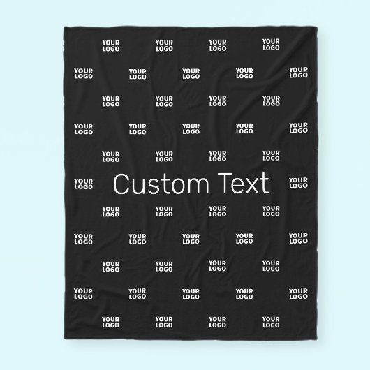 Modernes Logo- oder Designmuster mit jedem Bild Fleecedecke