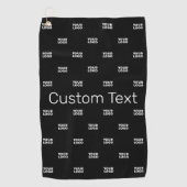 Modernes Logo- oder Designmuster mit jedem Bild Golfhandtuch (Vorderseite)