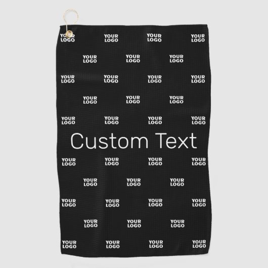 Modernes Logo- oder Designmuster mit jedem Bild Golfhandtuch (Vorderseite)