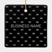 Modernes Logo- oder Designmuster mit jedem Bild Keramikornament (Rückseite)