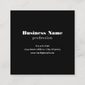 Modernes Logo- oder Designmuster mit jedem Bild Quadratische Visitenkarte (Rückseite)