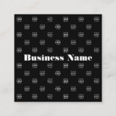 Modernes Logo- oder Designmuster mit jedem Bild Quadratische Visitenkarte (Vorderseite)