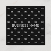 Modernes Logo- oder Designmuster mit jedem Bild Quadratische Visitenkarte (Vorderseite)