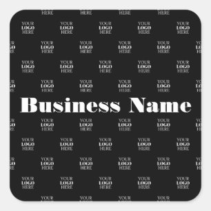 Modernes Logo- oder Designmuster mit jedem Bild Quadratischer Aufkleber