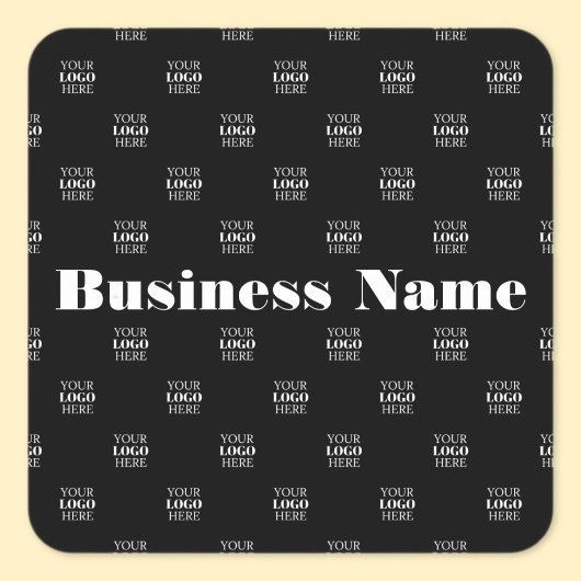 Modernes Logo- oder Designmuster mit jedem Bild Quadratischer Aufkleber