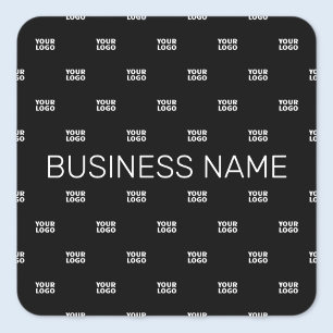 Modernes Logo- oder Designmuster mit jedem Bild Quadratischer Aufkleber