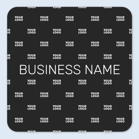Modernes Logo- oder Designmuster mit jedem Bild Quadratischer Aufkleber