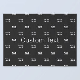 Modernes Logo- oder Designmuster mit jedem Bild Seidenpapier