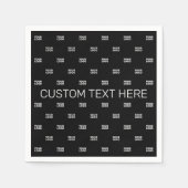 Modernes Logo- oder Designmuster mit jedem Bild Serviette (Vorderseite)