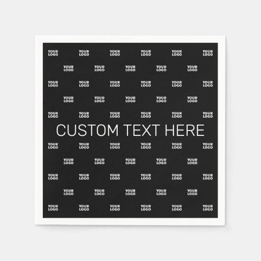 Modernes Logo- oder Designmuster mit jedem Bild Serviette (Vorderseite)