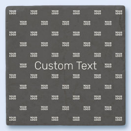 Modernes Logo- oder Designmuster mit jedem Bild Steinuntersetzer