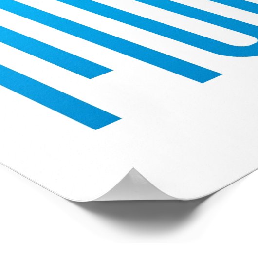 Modernes Logo-Poster Poster (Ecke)